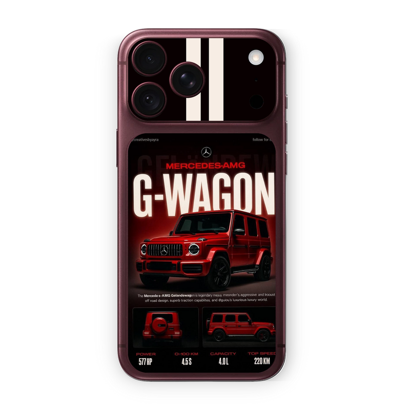 Mercedes G-Wagon Phone Skin for iPhone | Red Luxury SUV Design – WrapNation