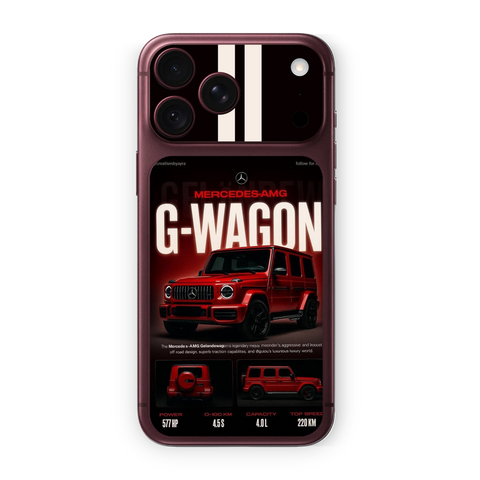 Mercedes G-Wagon Phone Skin for iPhone | Red Luxury SUV Design – WrapNation