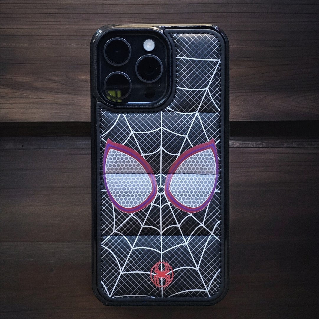 Spiderman Eyes Red Puffer Black Premium Case