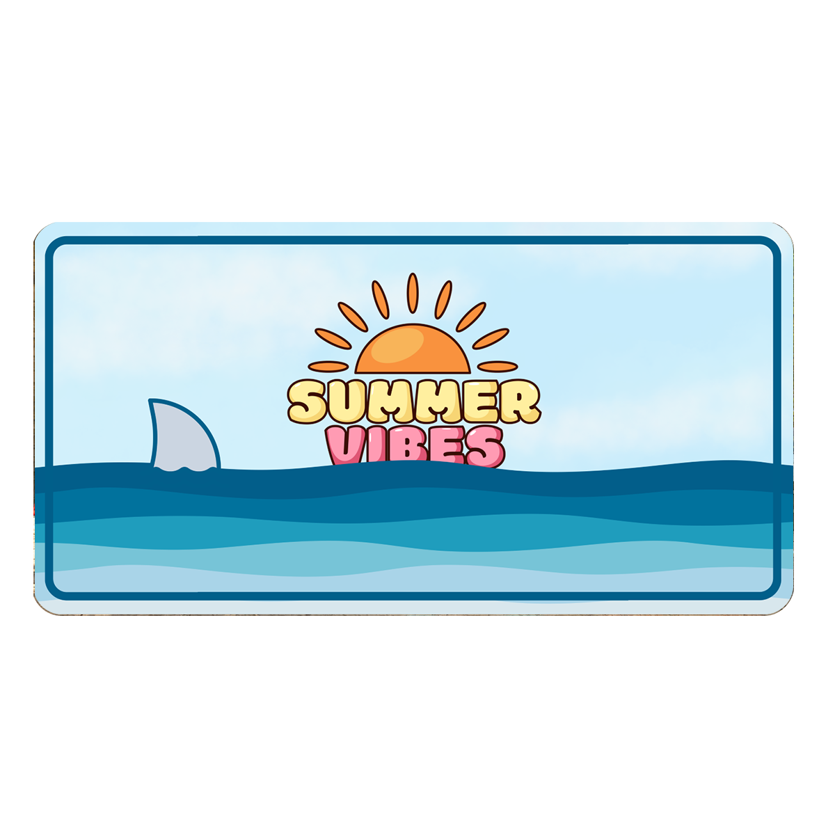 SUMMER VIBES Custom Number Plate