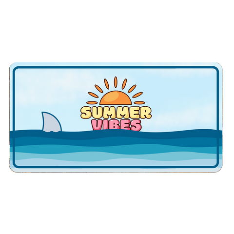 SUMMER VIBES Custom Number Plate