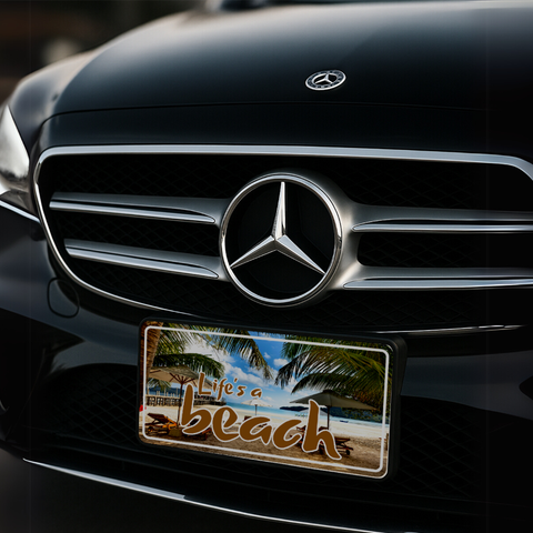 Life's a beach Custom Number Plate