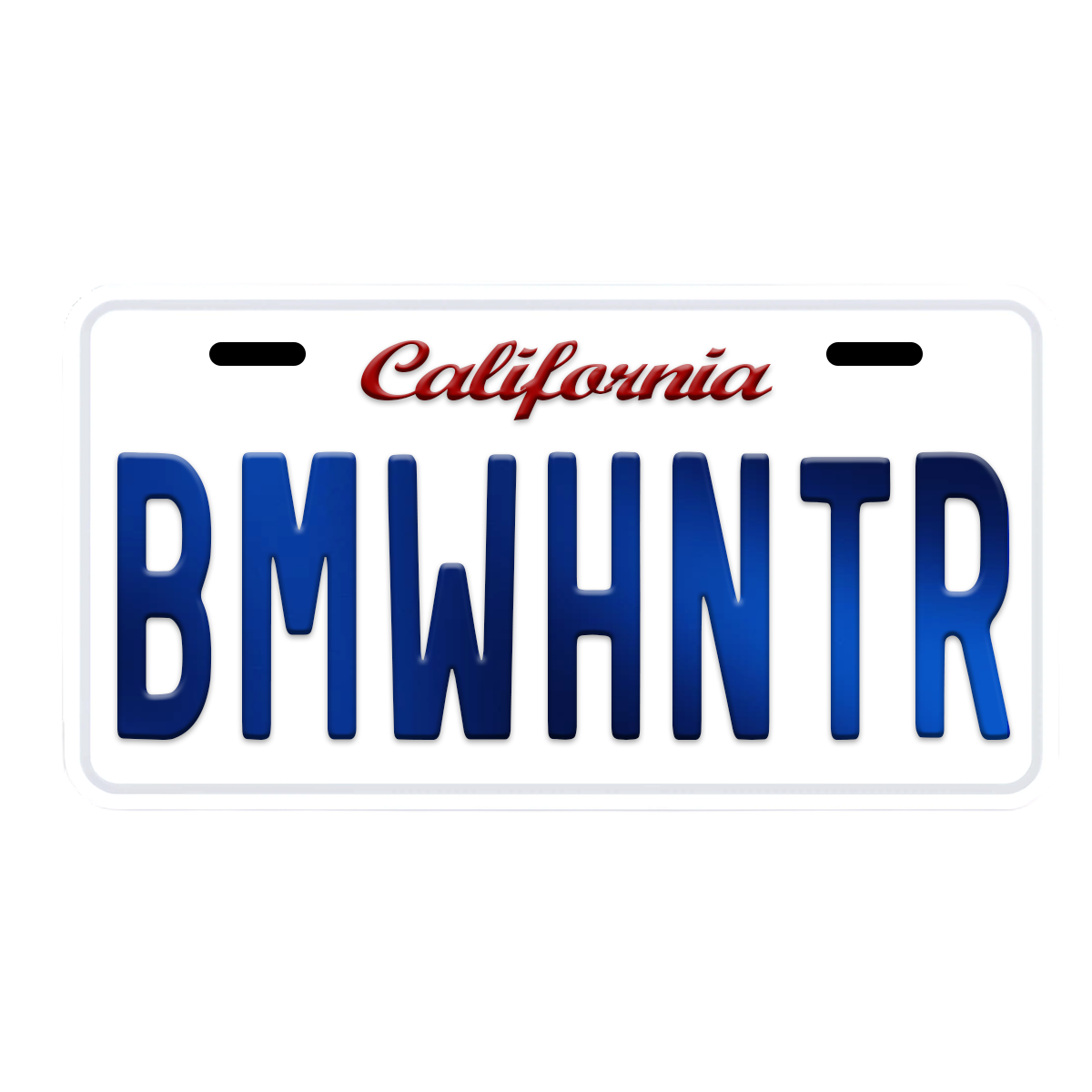BMWHNTR Custom Number Plate