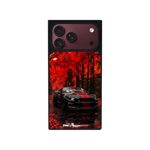 Mustang Customized Square Glass for Iphone Models