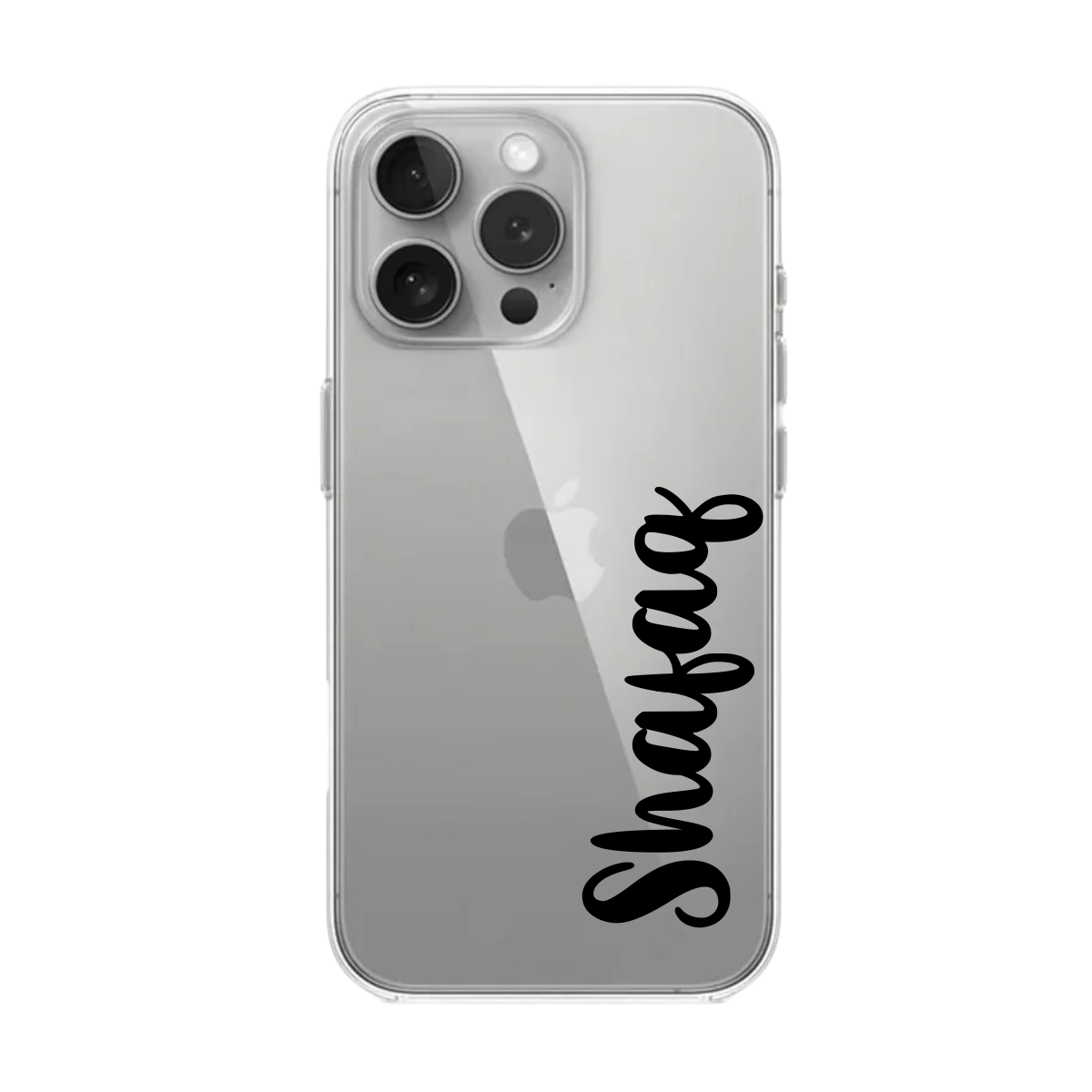 Transparent Case with Customize Name