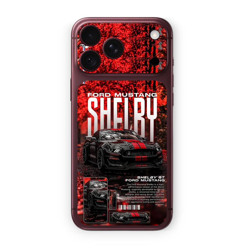 Ford Mustang Shelby Phone Skin for iPhone | Red Racing Edition – WrapNation