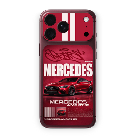 Red Mercedes-AMG GT 63 Phone Skin for iPhone | WrapNation