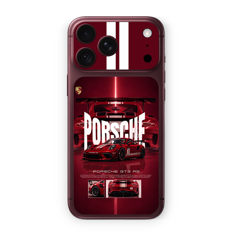 Red Porsche GT3 RS Phone Skin for iPhone | WrapNation