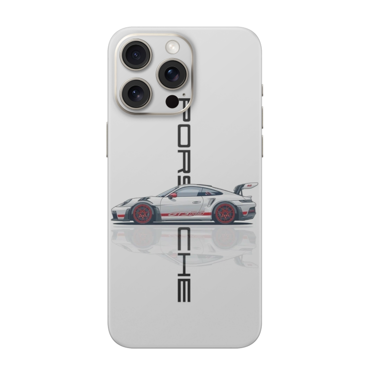 White Porsche Transparent Printed Skin