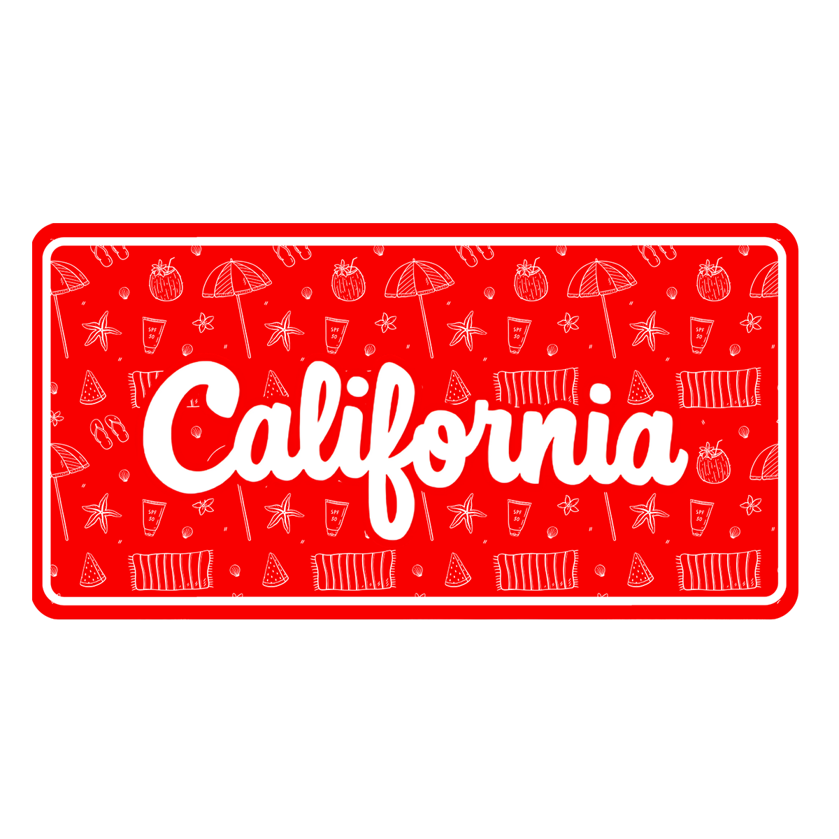California Custom Number Plate
