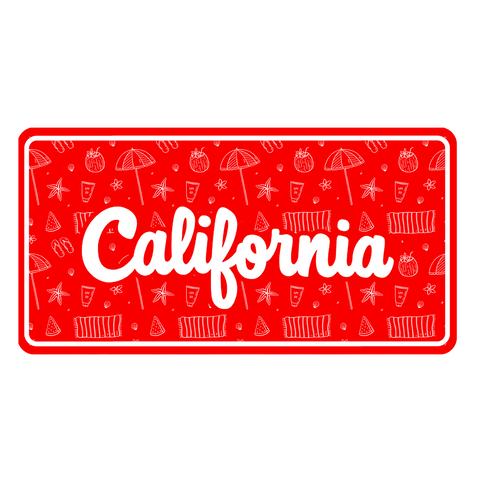 California Custom Number Plate