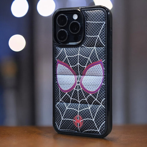 Spiderman Eyes Red Puffer Black Premium Case