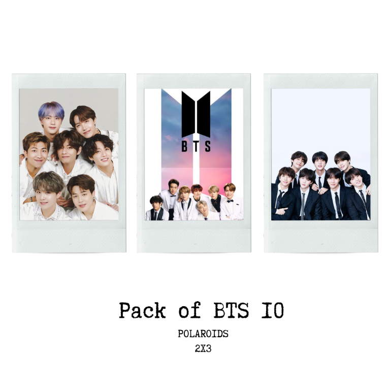 BTS Polaroid Photo Prints Pack of 10