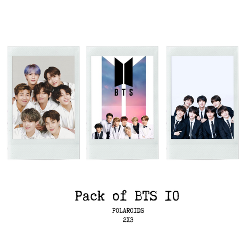 BTS Polaroid Photo Prints Pack of 10