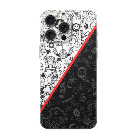 Black & White Funky Skin