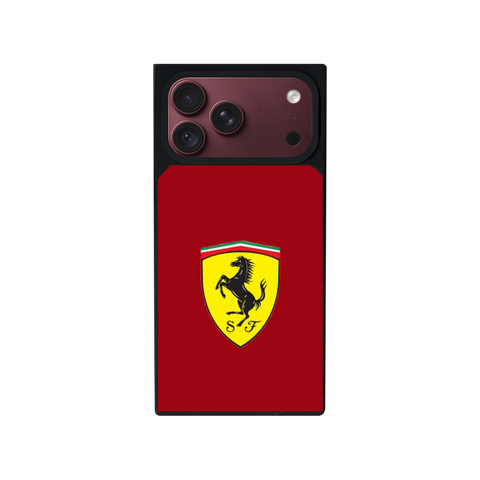 Ferrari Customized Square Glass for Iphone Models