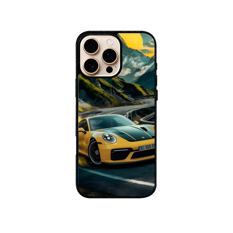 Yellow Porsche Premium Case For All Phone Models