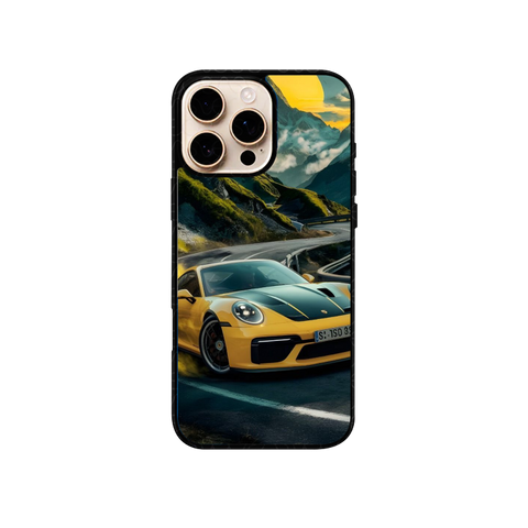 Yellow Porsche Premium Case For All Phone Models
