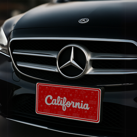 California Custom Number Plate