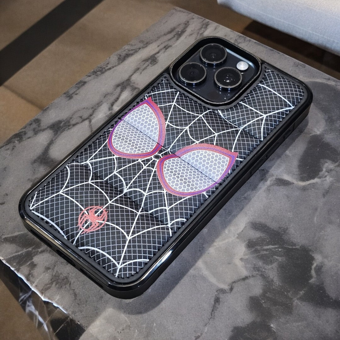 Spiderman Eyes Red Puffer Black Premium Case