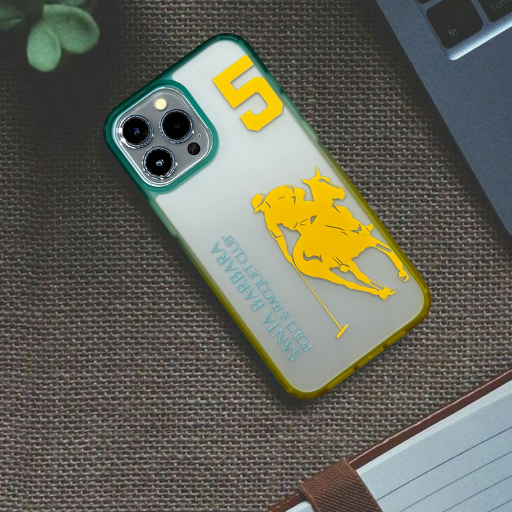 Polo Club Translucent Yellow Case For iPhone