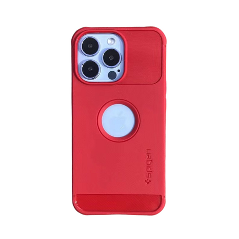 Spigen Rugged Armor Red Case For iPhone