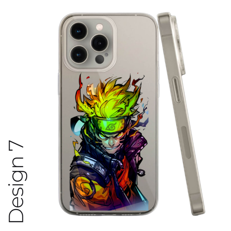 Holographic Anime Transparent Case