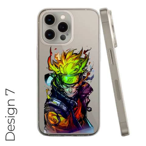 Holographic Anime Transparent Case