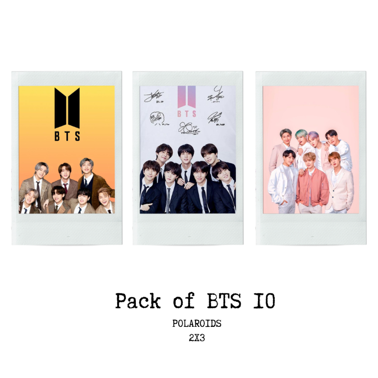 BTS Polaroid Photo Prints Pack of 10