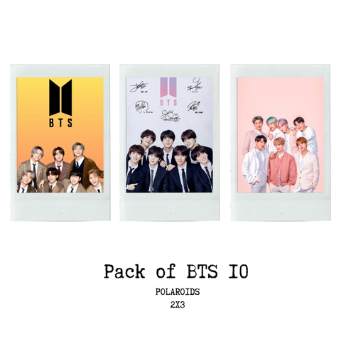 BTS Polaroid Photo Prints Pack of 10