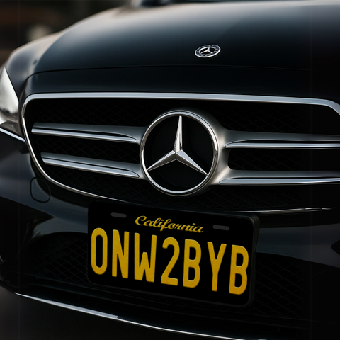 ONW2BYB Custom Number Plate