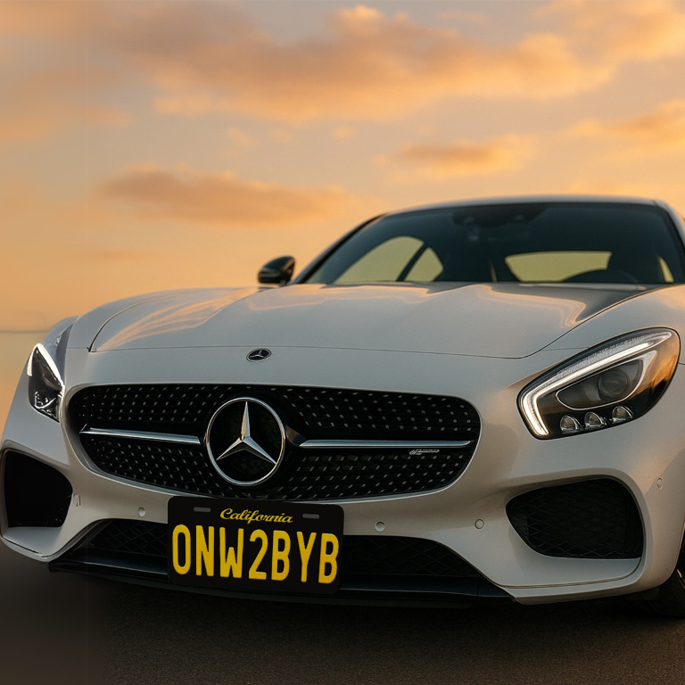 ONW2BYB Custom Number Plate