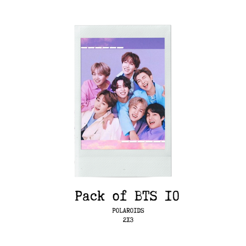 BTS Polaroid Photo Prints Pack of 10