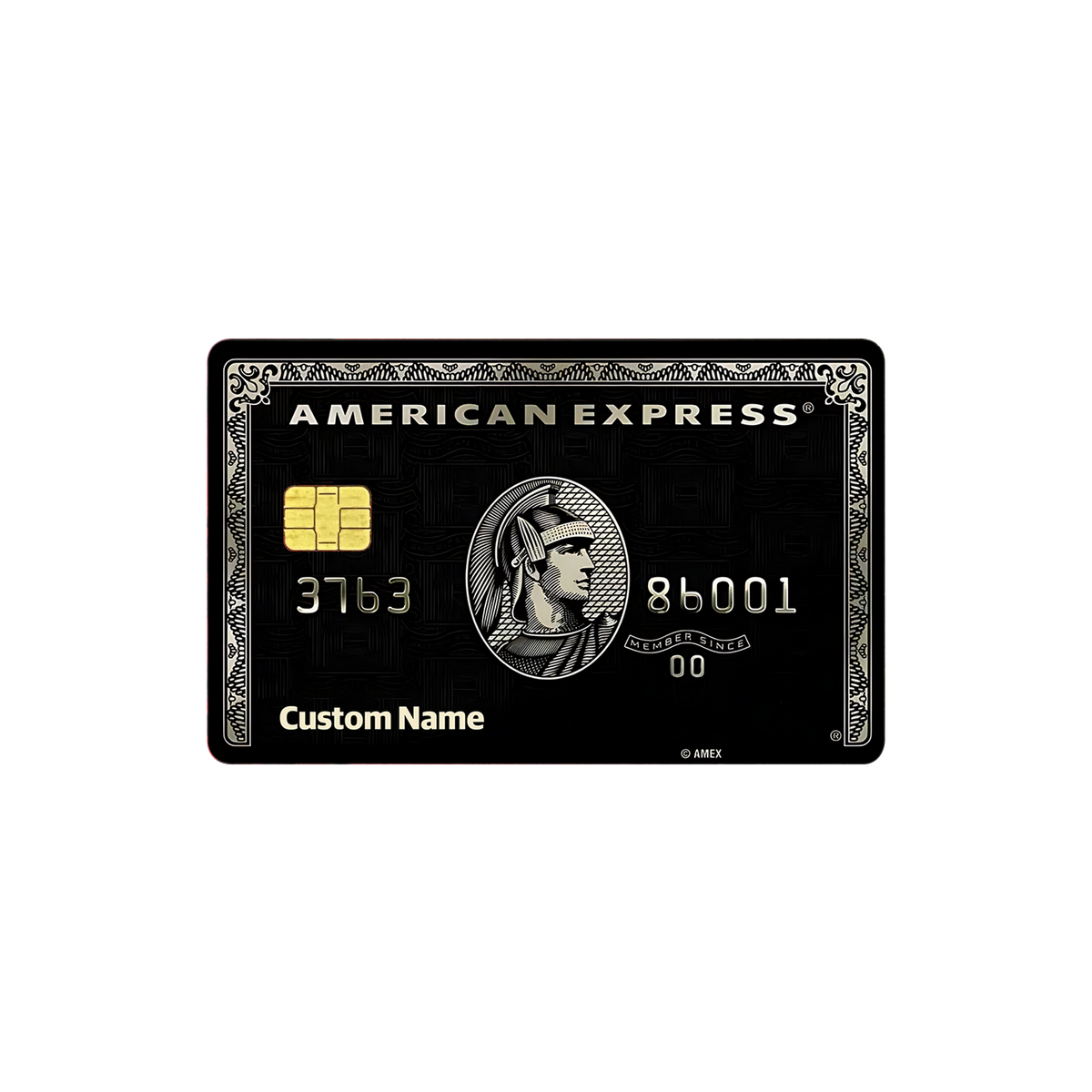 American Express Premium Black Silver