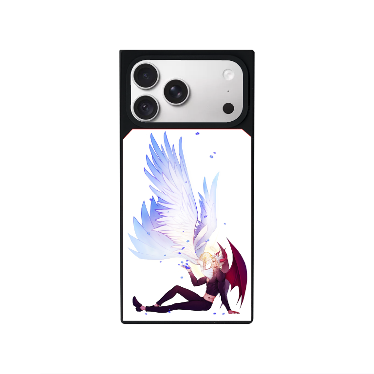 Wings Customized Square Glass for Iphone Models