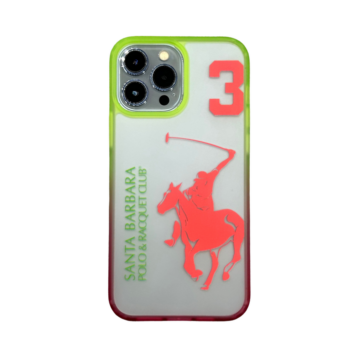 Polo Club Translucent Red Case For iPhone