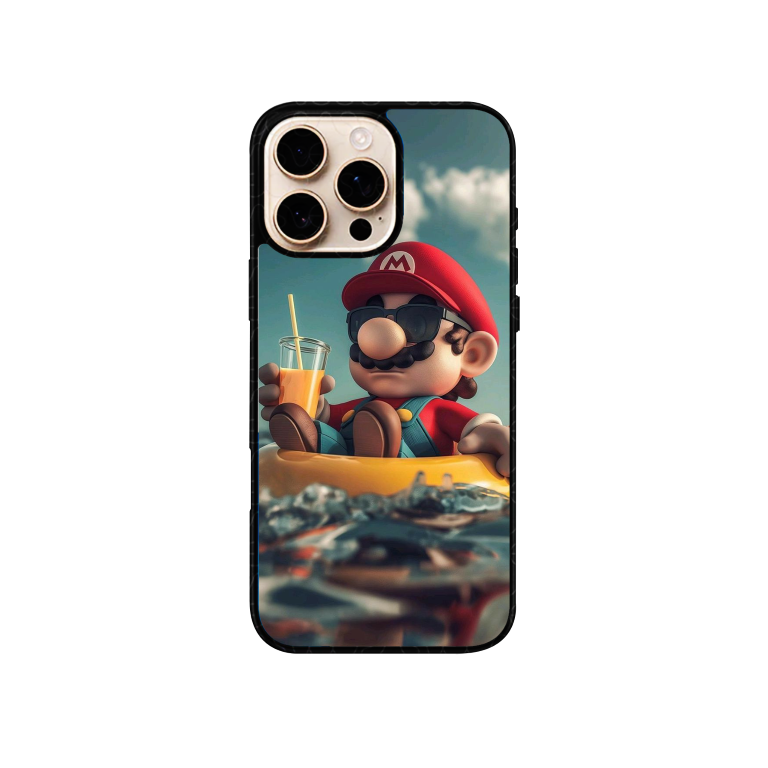 Super Mario on beach Premium Case For All Phone Models