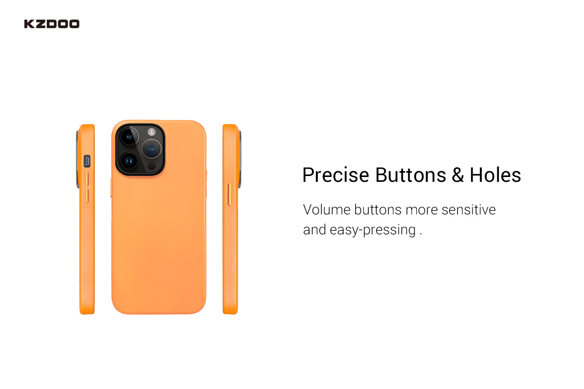 KZDOO Noble Collection Orange Case For iPhone