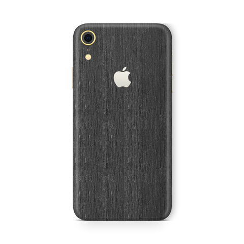 Brushed Black Metallic Skin for iPhone XR