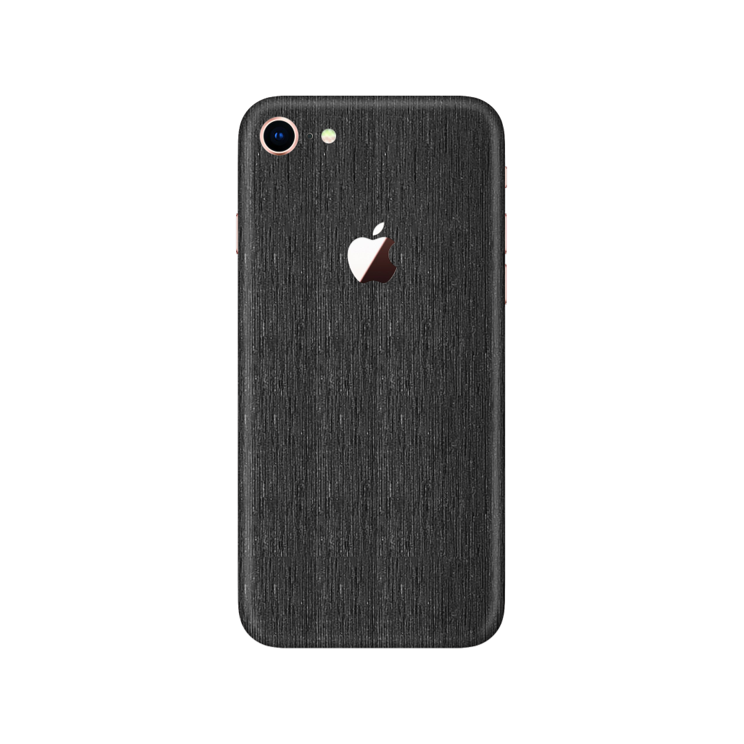 Brushed Black Metallic Skin for iPhone SE 2020