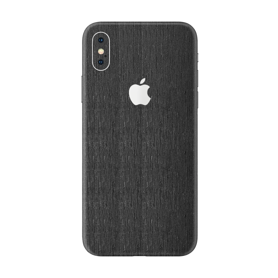 Brushed Black Metallic Skin for iPhone Xs Max