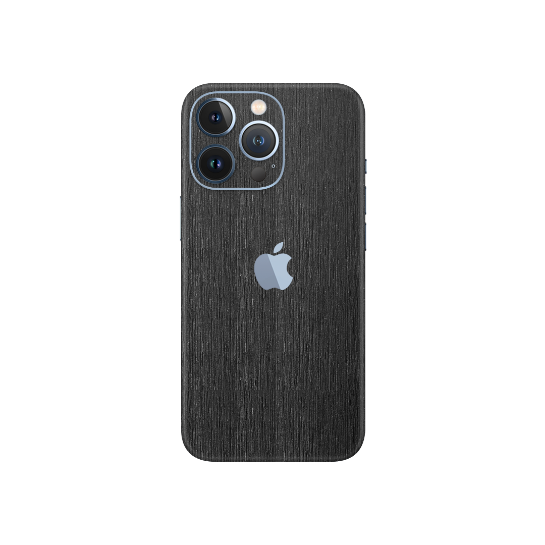 Brushed Black Metallic Skin for iPhone 13 Pro