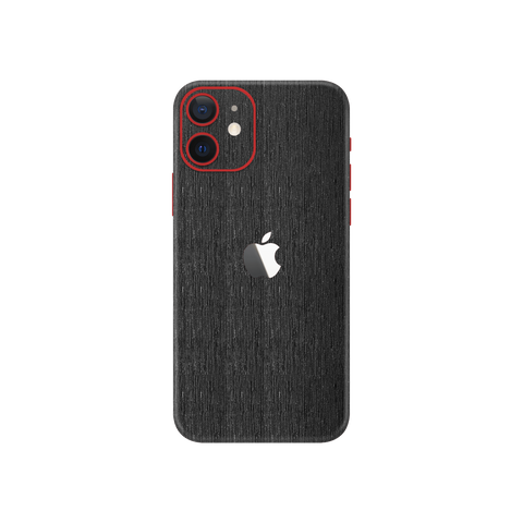 Brushed Black Metallic Skin for iPhone 12