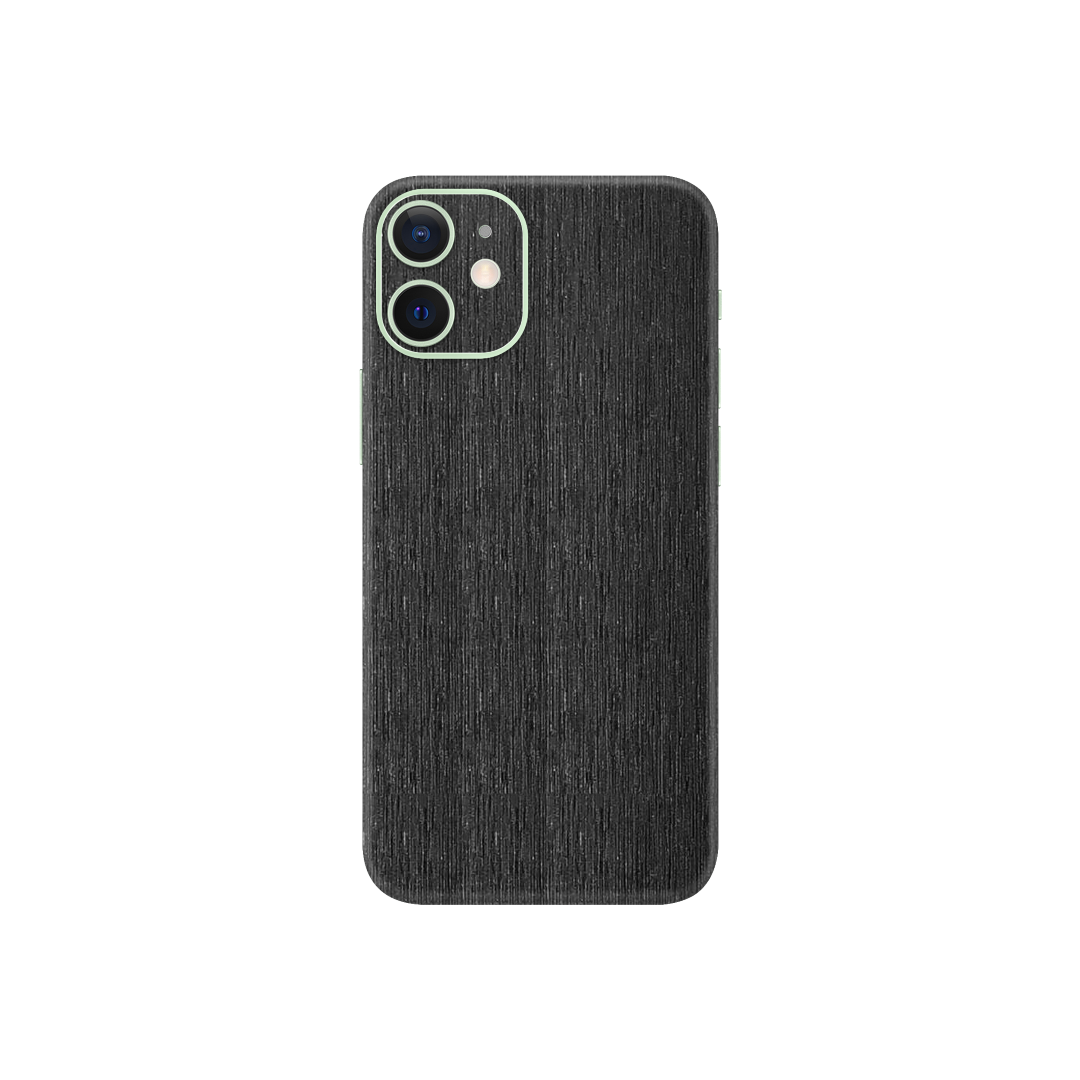 Brushed Black Metallic Skin for iPhone 12 Mini