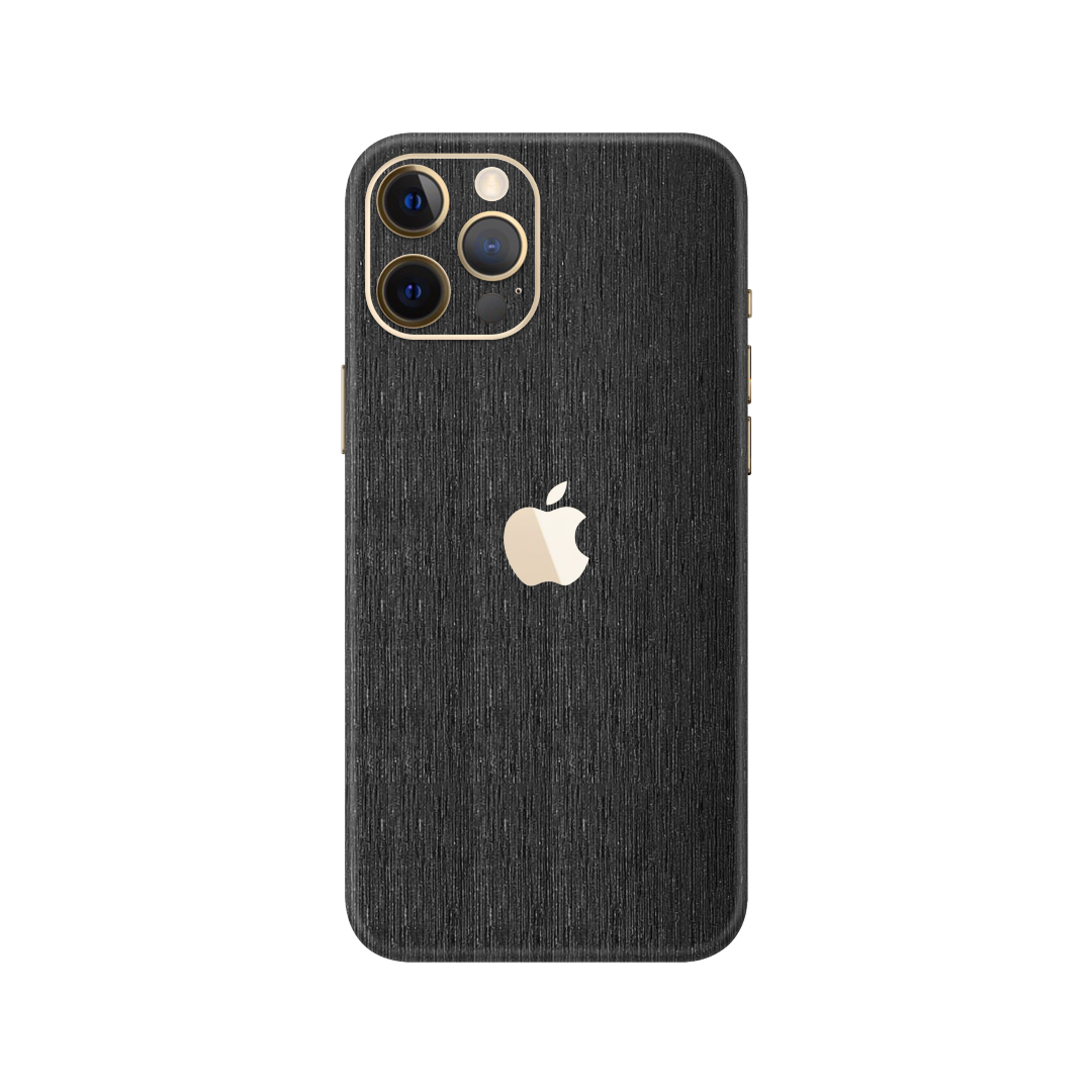 Brushed Black Metallic Skin for iPhone 12 Pro Max