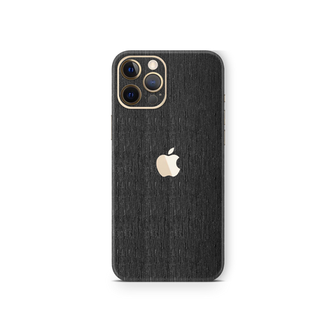 Brushed Black Metallic Skin for iPhone 12 Pro