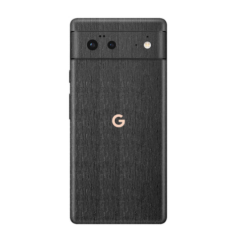 Brushed Black Metallic Skin for Google Pixel 6A