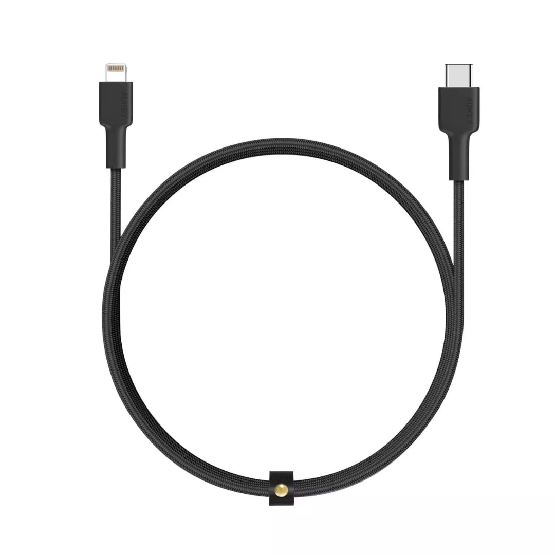 Aukey Braided Nylon MFi USB-C to Lightning Cable 3.95ft (CB-CL1)