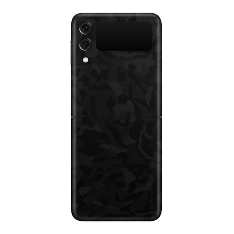 Camo Black Skin for Samsung Flip 3