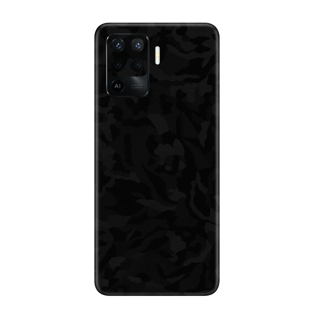 Camo Black Skin for Oppo F19 Pro